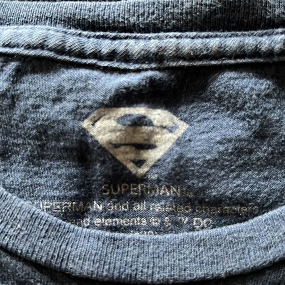 Superman 100% cotton navy blue short sleeve tshirt - Picture 5 of 5